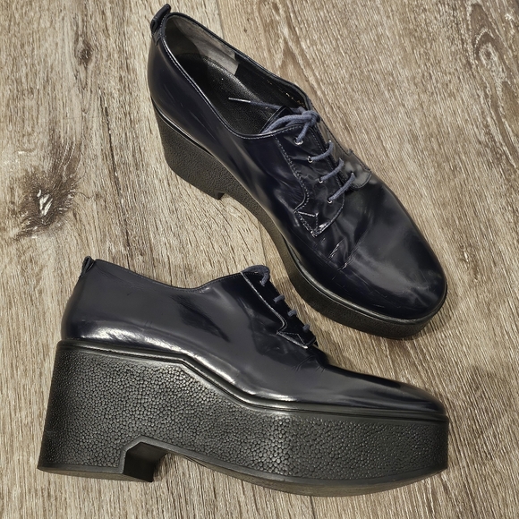 Robert Clergerie Black Platform Shoes - Picture 8 of 15